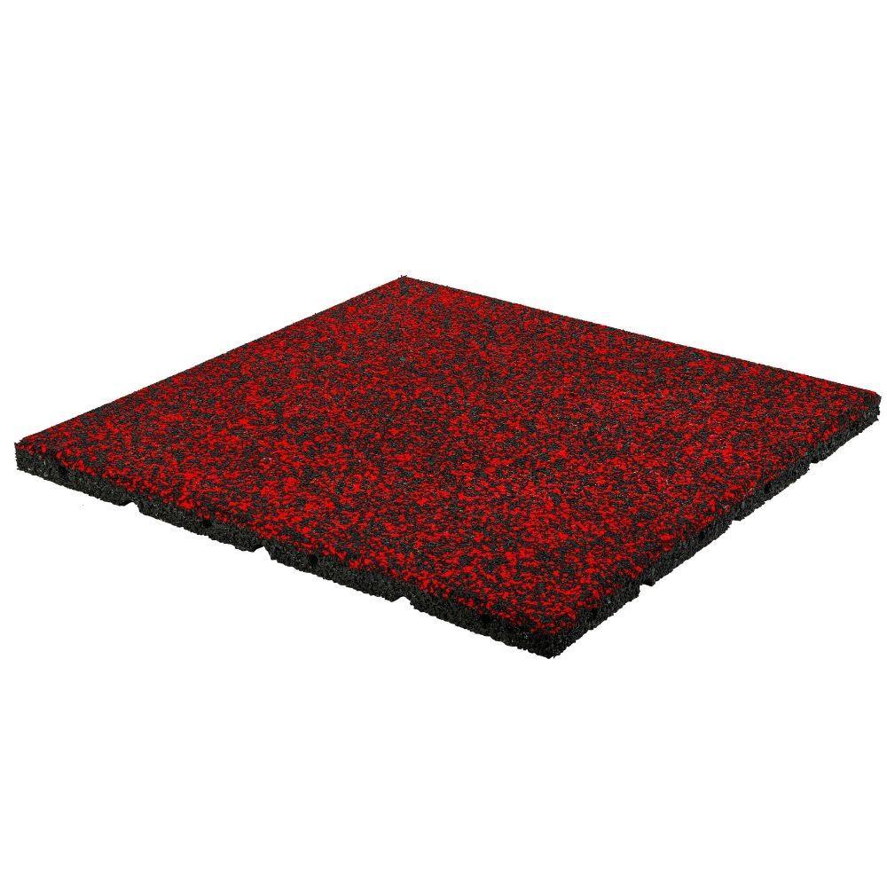 red specked rubber playground tile