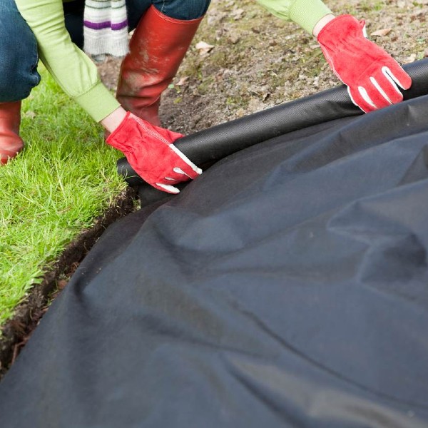 Landscape Fabric Rolled Out