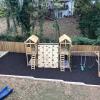 Black Rubber Mulch Playground