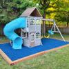 Blue Rubber Mulch Playground