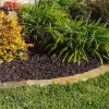 Brown Rubber Mulch Landscaping Bed