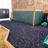 Uncoated Rubber Mulch Playground