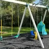 Swings with Rubber Mulch Safety Surfacing