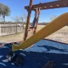 Country Club Playground With Blue Rubber Mulch