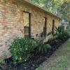 Back Rubber Mulch Sideyard Landscaping