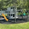 Playground Mansion With Rubber Mulch Safety Surfacing