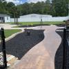 Black Rubber Mulch Backyard Landscaping Black Rubber Mulch Backyard Landscaping