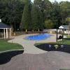 Black Rubber Mulch Pool Landscaping After Photo Black Rubber Mulch Pool Landscaping After Photo