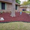 Red Rubber Mulch Landscaping