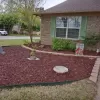 Red Rubber Mulch Landscaping