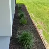 Side Garden Bed with Brown Rubber Mulch