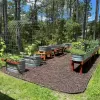 Raised Garden Bed With Rubber Mulch Footing