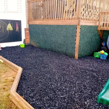 Uncoated Rubber Mulch Playground