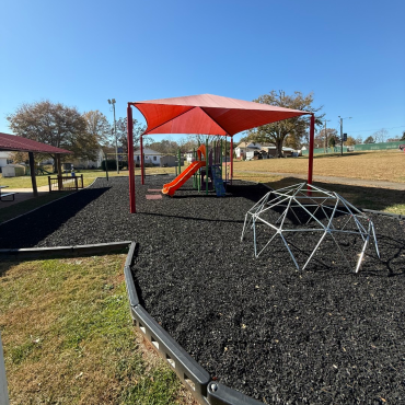 Municipal Playground with Rubber Mulch