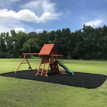 Beautiful Black Rubber Mulch Playground