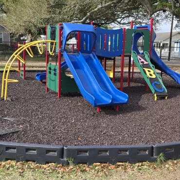 School Playground with Rubber Mulch