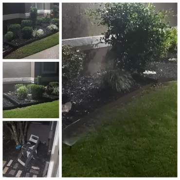 Black Rubber Mulch Flower Beds