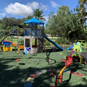 Green Rubber Mulch Playground