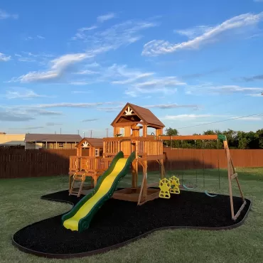 Playground with Rubber Mulch Ground Cover