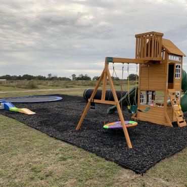 Natural Rubber Mulch Playground Ground Covering
