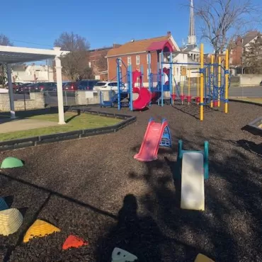 School Playground with Rubber Mulch 
