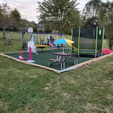 Green Rubber Mulch Playground