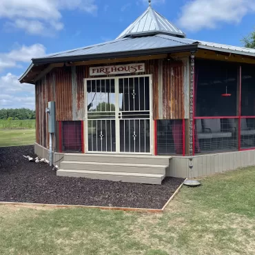 Gazebo With Rubber Mulch