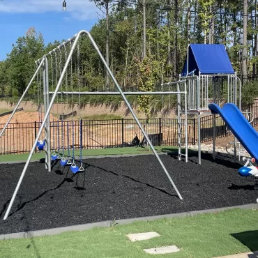 Black Rubber Mulch Playground