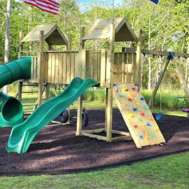 All American Playset with Rubber Mulch