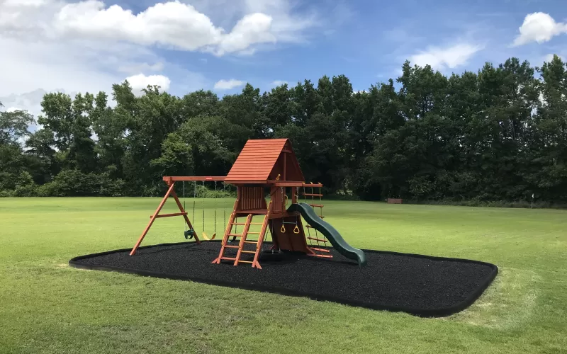 Beautiful Black Rubber Mulch Playground