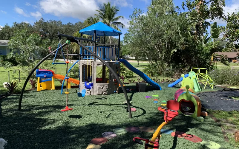 Green Rubber Mulch Playground