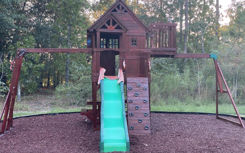 Red Rubber Mulch Home Playground