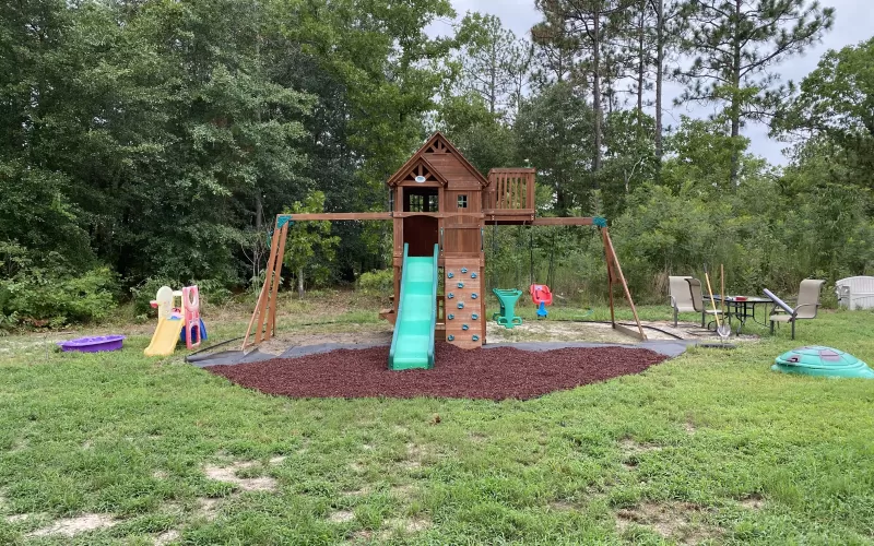 Rubber Mulch Playground in Progress