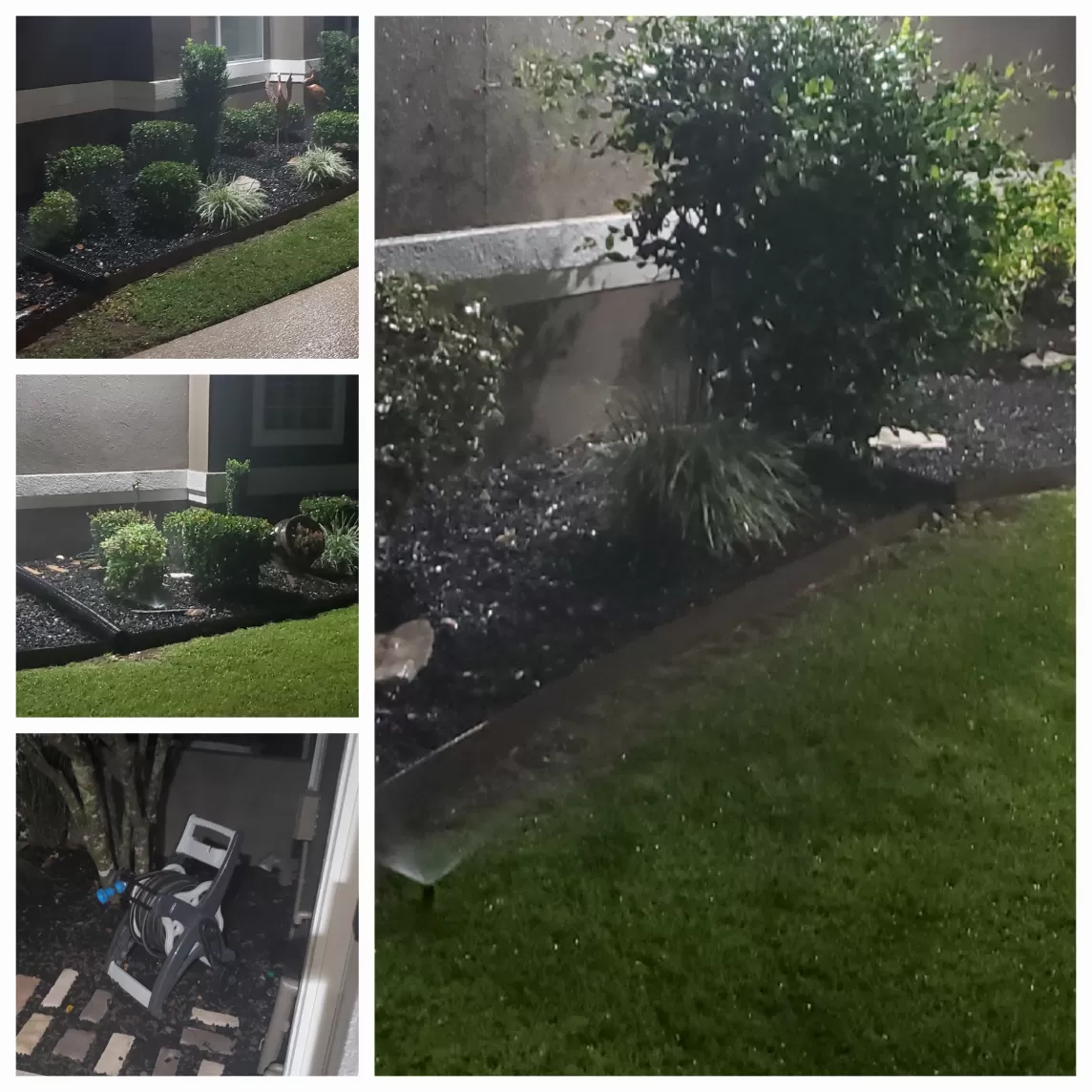 Black Rubber Mulch Flower Beds