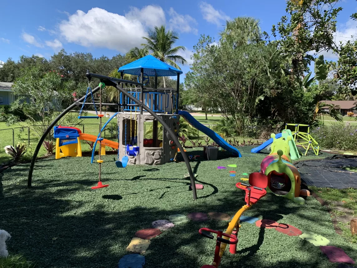 Green Rubber Mulch Playground