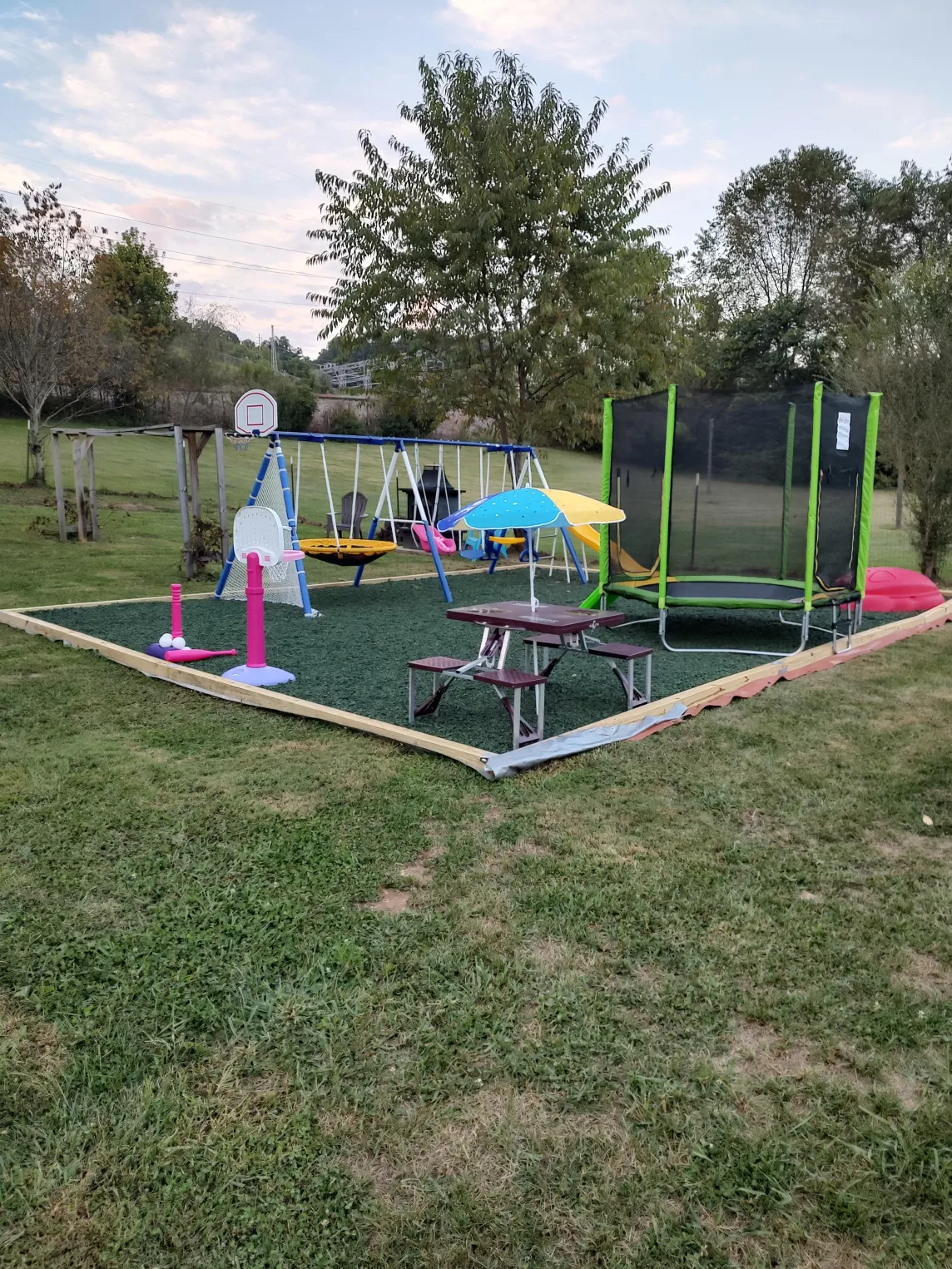 Green Rubber Mulch Playground