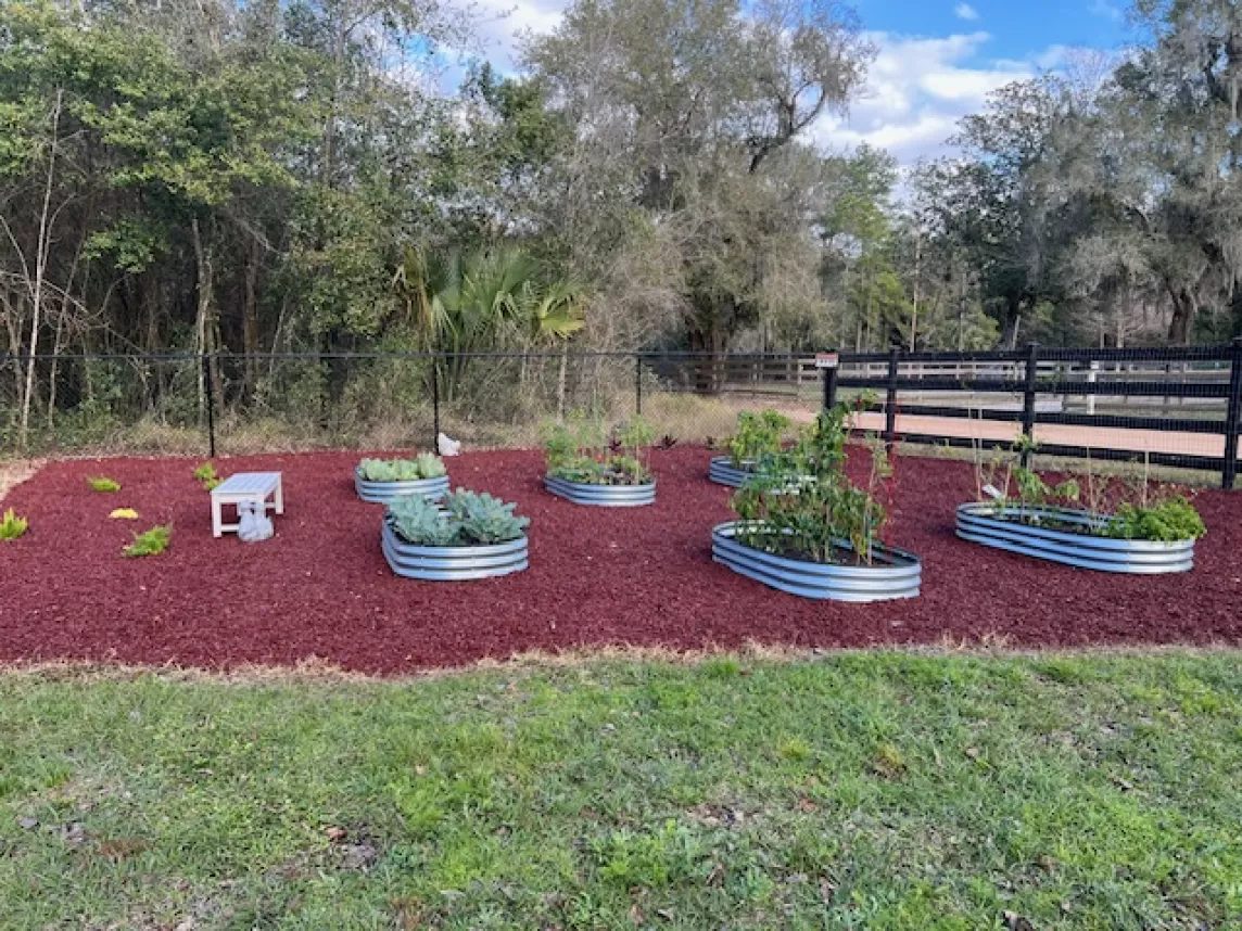 Rubber Mulch Raised Garden Bed Flooring