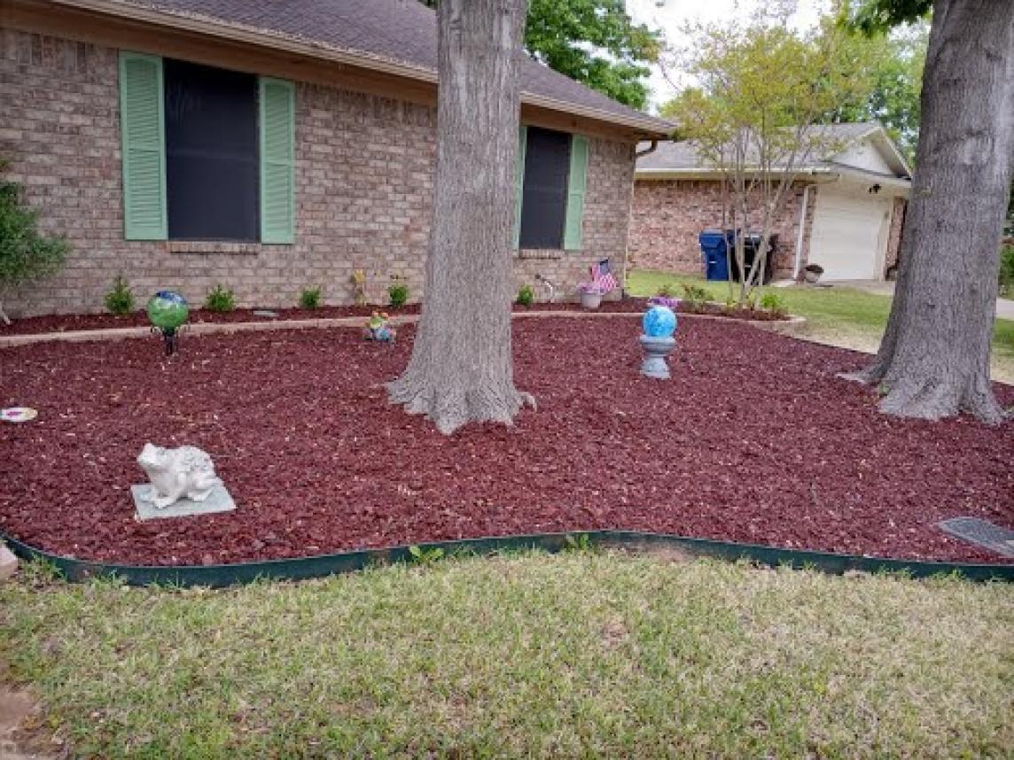 Red Rubber Mulch Landscaping Red Rubber Mulch Landscaping