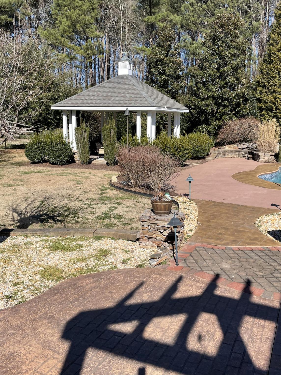 Pool Area Landscaping Before Photo Pool Area Landscaping Before Photo