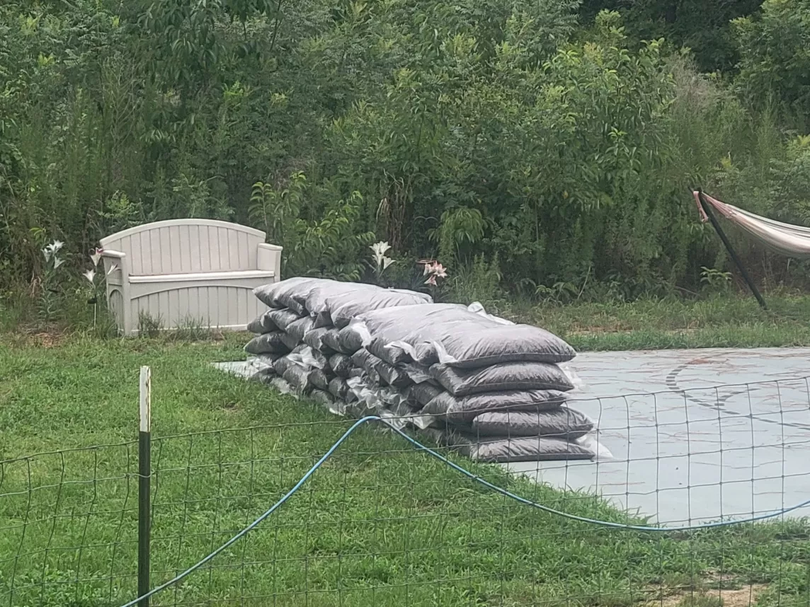 Bags of Rubber Mulch