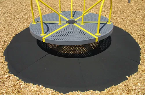 10ft Diameter Spinner Mat Around a Carousel
