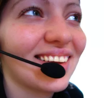 Friendly Rubber Mulch Warehouse customer service representative ready to answer your call.